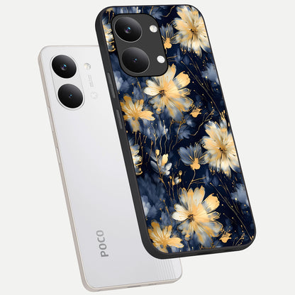  Royal Petal Dream phone case For Poco X8 Pro Max showing premium glass back cover with detailed artwork