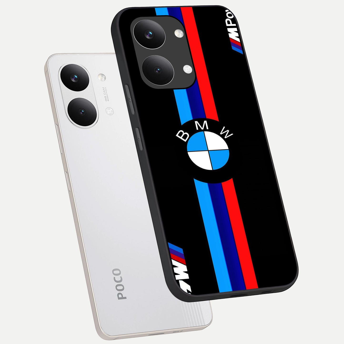 Turbo BMW Beast phone case For Poco X8 Pro Max showing premium glass back cover with detailed artwork