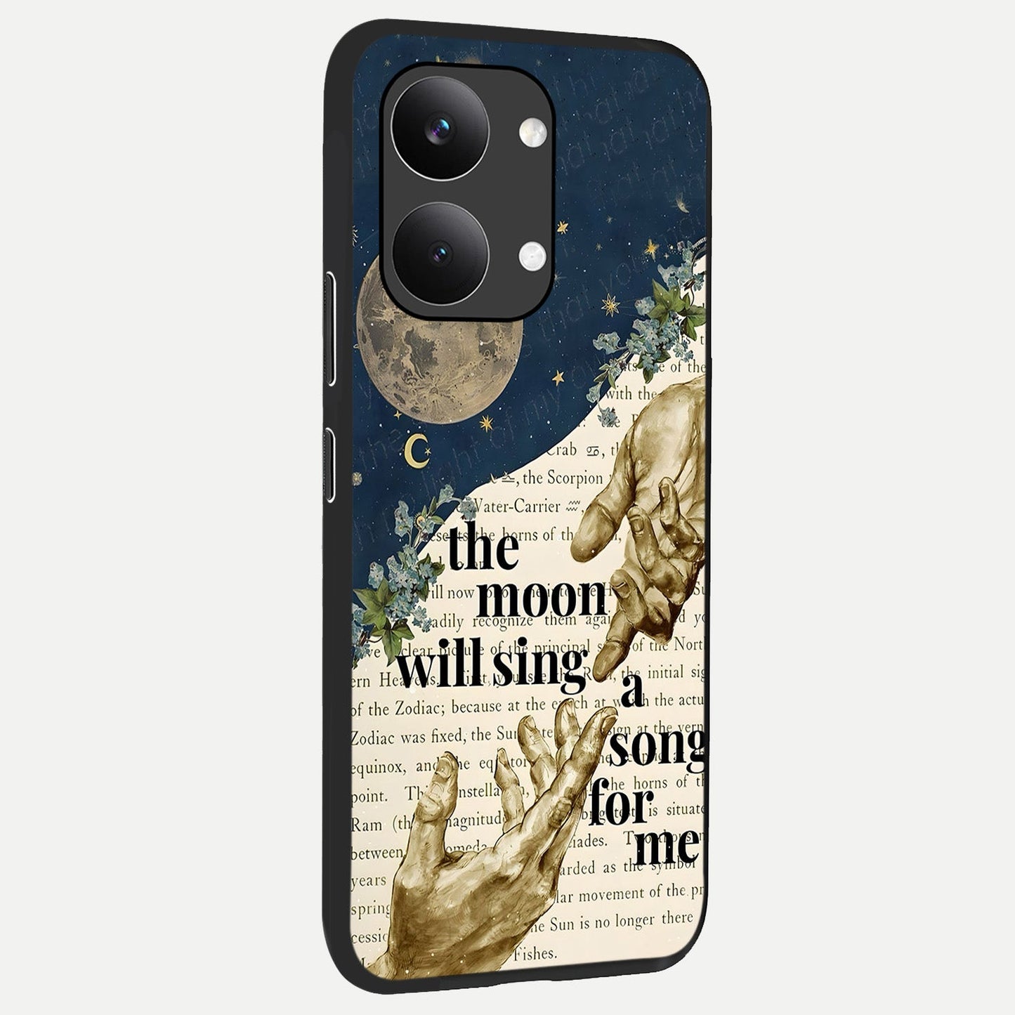  Aesthetic Divine back cover For Poco X8 Pro Max slim fit glass case with vibrant aesthetic design