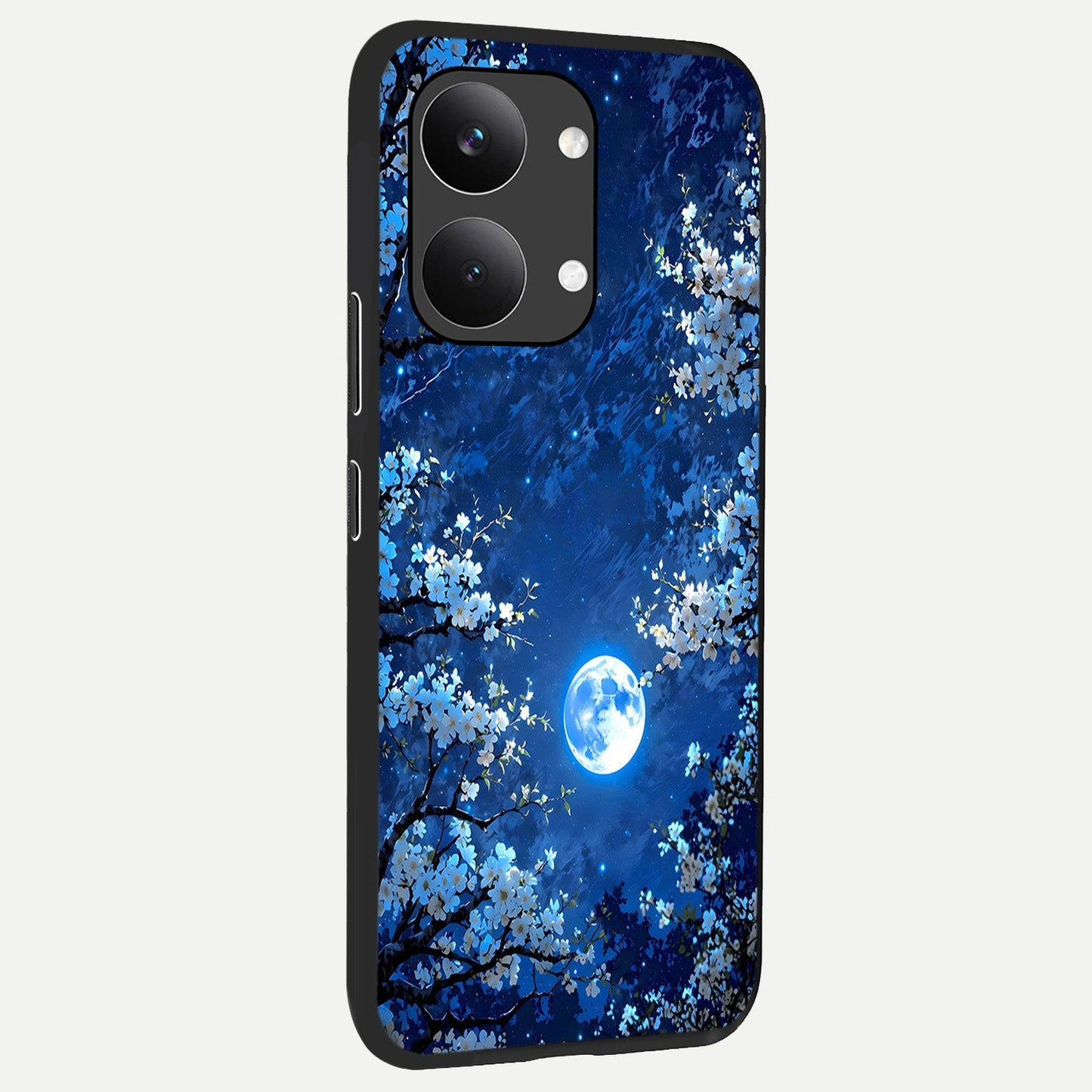  Blossom Moonlight Sky back cover For Poco X8 Pro Max slim fit glass case with vibrant aesthetic design