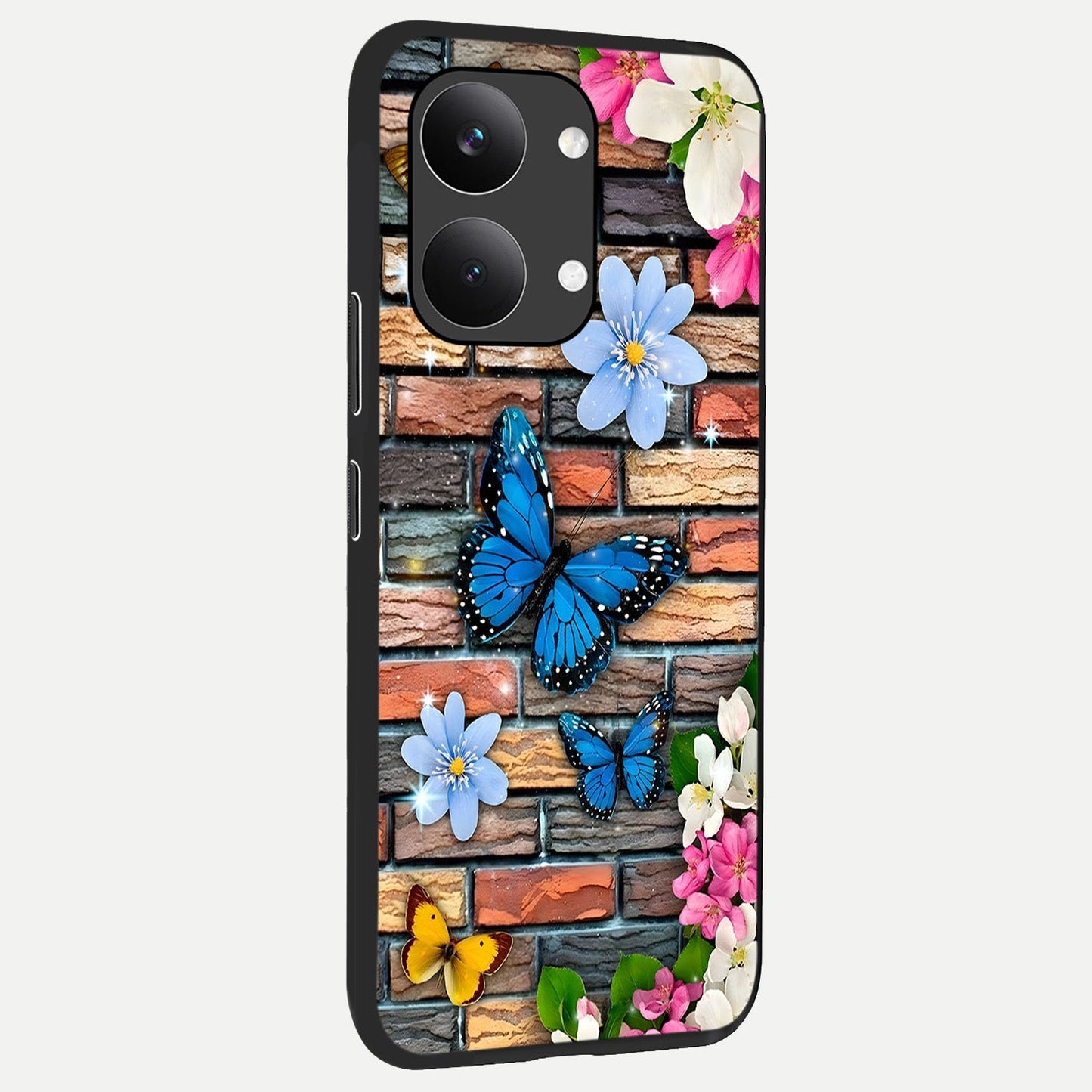  Brick Bloom Flight back cover For Poco X8 Pro Max slim fit glass case with vibrant aesthetic design