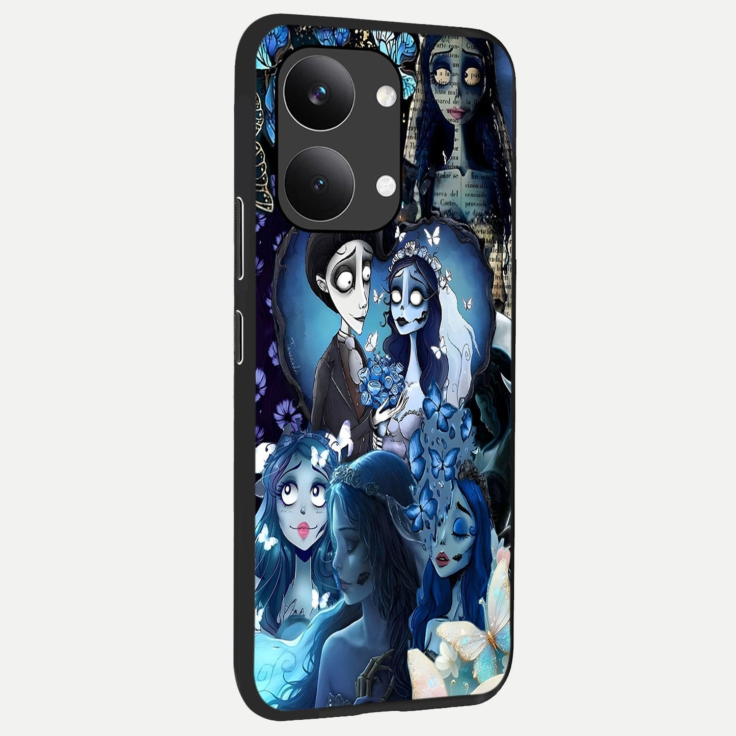  Butterfly Ghost Soul back cover For Poco X8 Pro Max slim fit glass case with vibrant aesthetic design