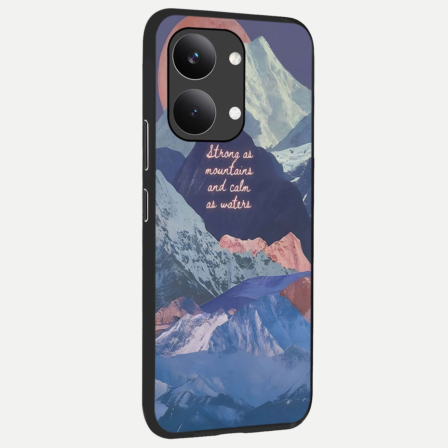  Celestial Mountain Calm back cover For Poco X8 Pro Max slim fit glass case with vibrant aesthetic design