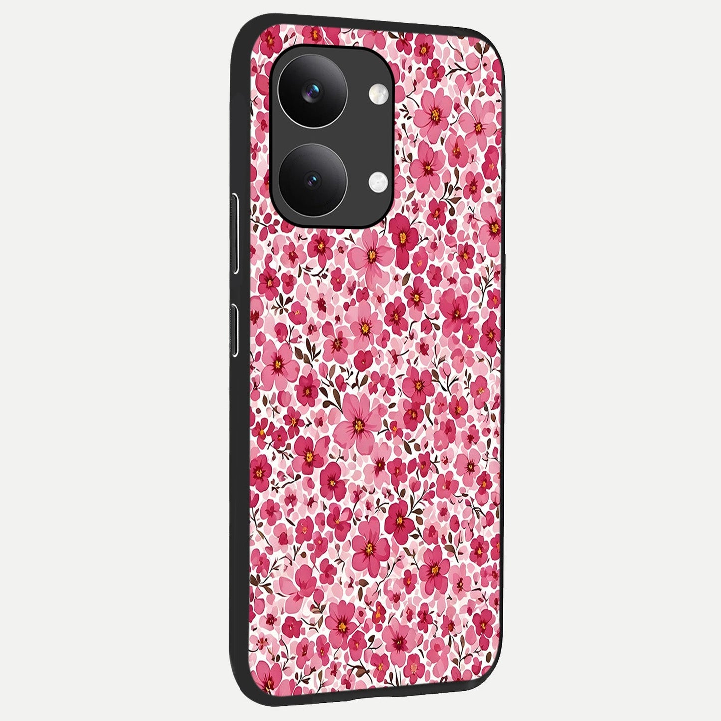  Cherry Blossom Charm back cover For Poco X8 Pro Max slim fit glass case with vibrant aesthetic design