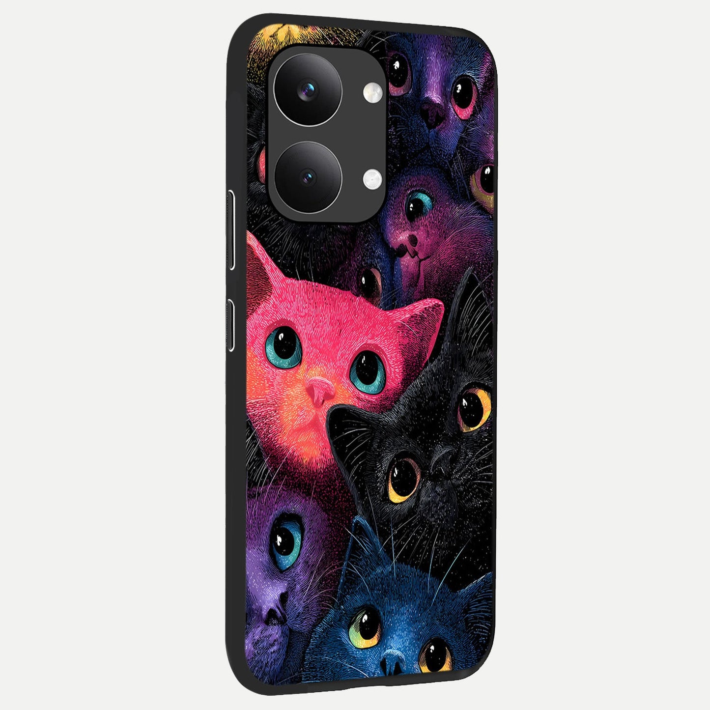  Cosmic Cats Dreams back cover For Poco X8 Pro Max slim fit glass case with vibrant aesthetic design