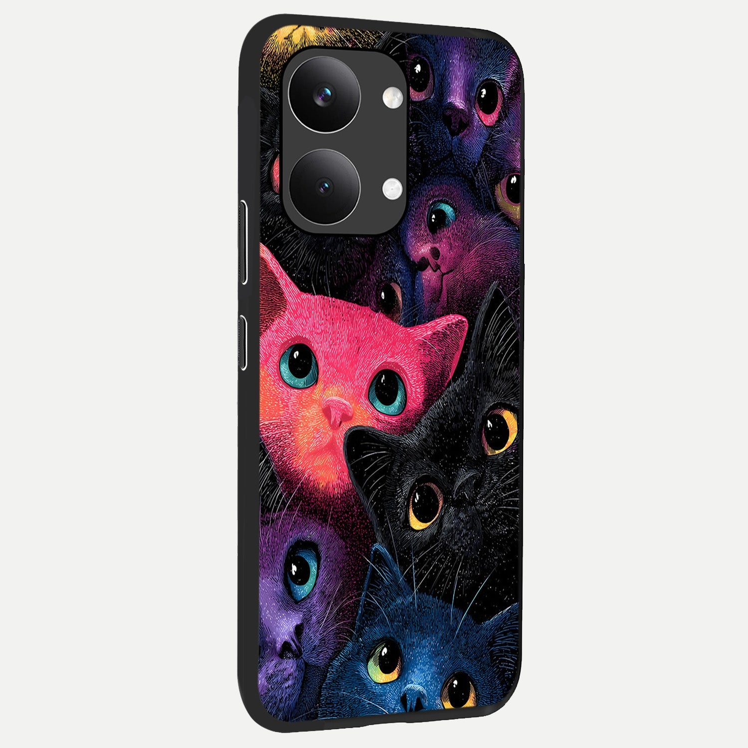 Cosmic Cats Dreams back cover For Poco X8 Pro Max slim fit glass case with vibrant aesthetic design