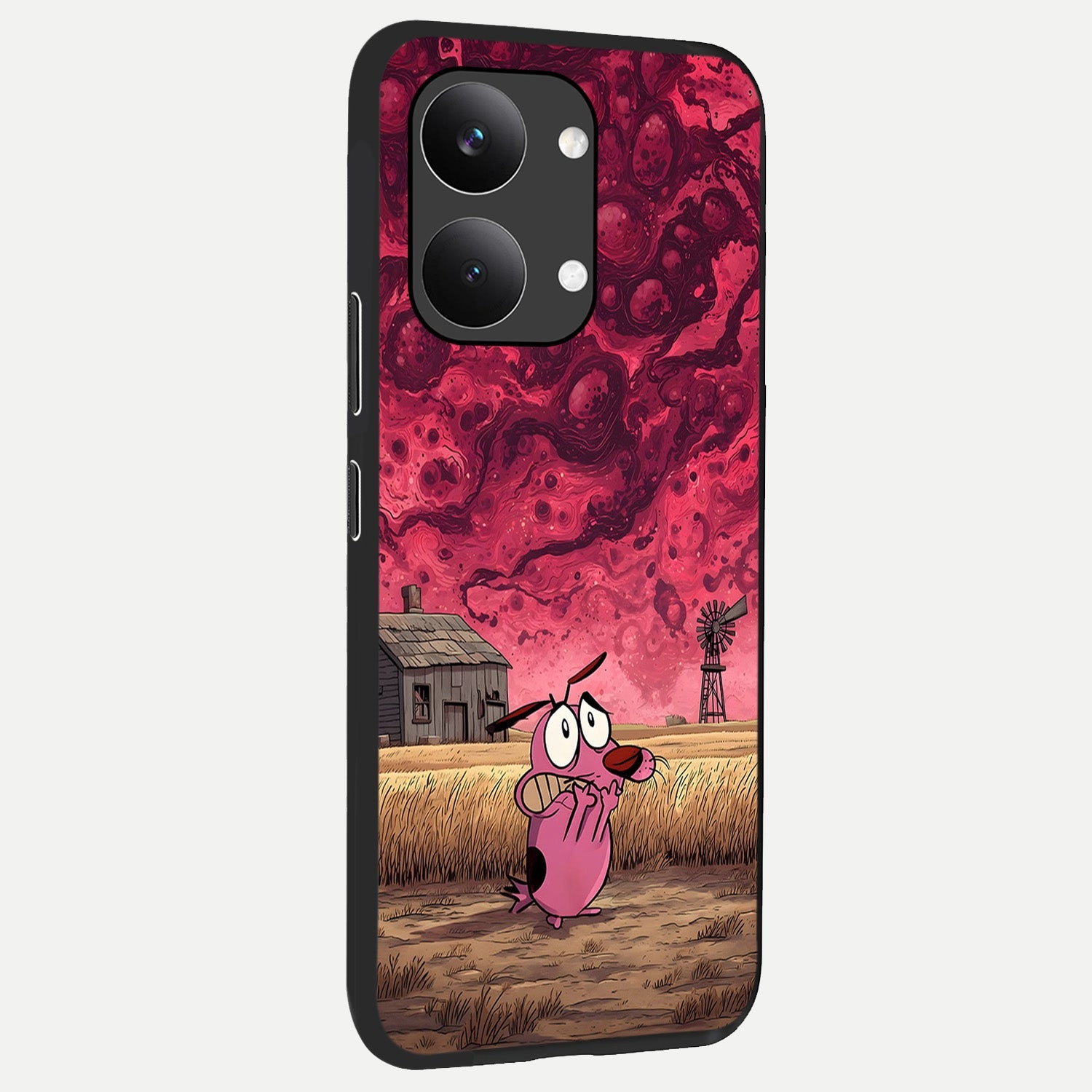  Courage Under Sky back cover For Poco X8 Pro Max slim fit glass case with vibrant aesthetic design