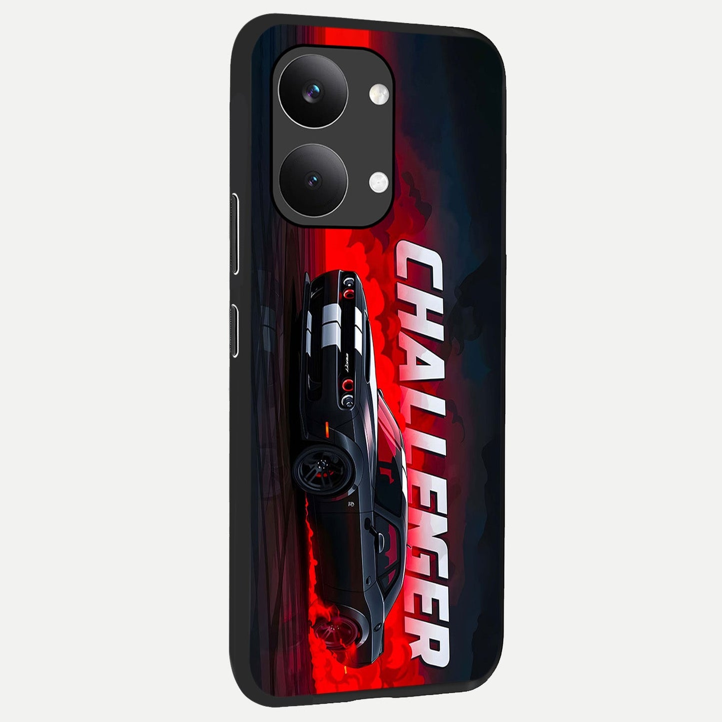  Crimson Challenger Fury back cover For Poco X8 Pro Max slim fit glass case with vibrant aesthetic design