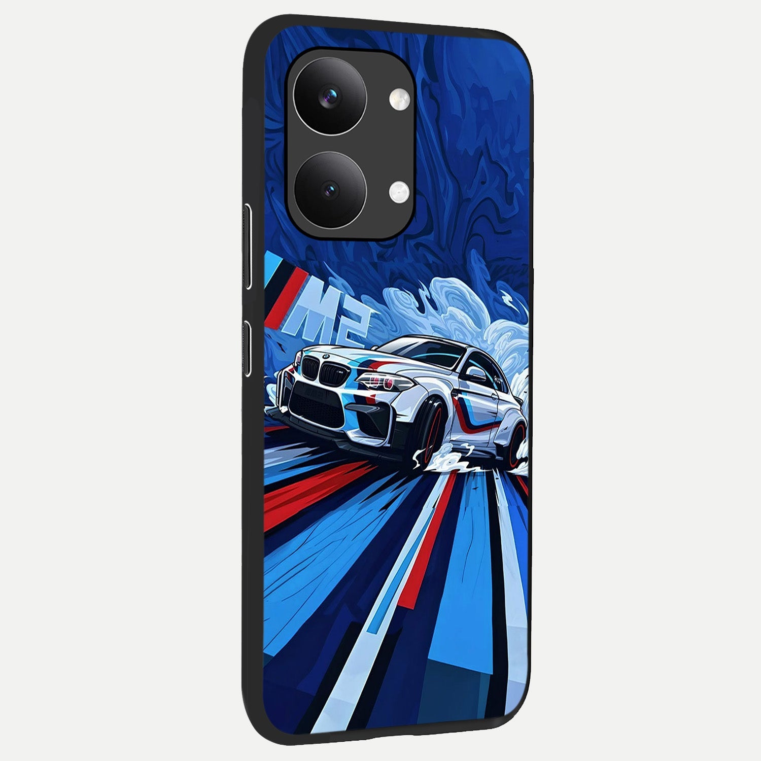  Drift Power Rush back cover For Poco X8 Pro Max slim fit glass case with vibrant aesthetic design