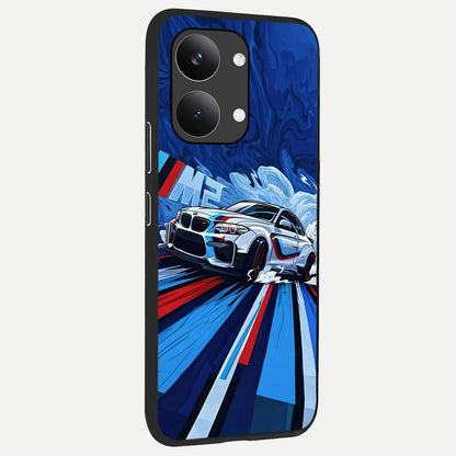  Drift Power Rush back cover For Poco X8 Pro Max slim fit glass case with vibrant aesthetic design