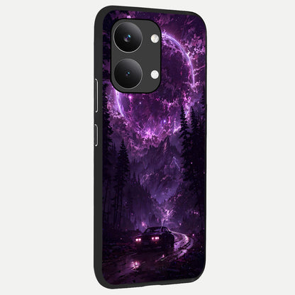  Eternal Cosmic Drive back cover For Poco X8 Pro Max slim fit glass case with vibrant aesthetic design