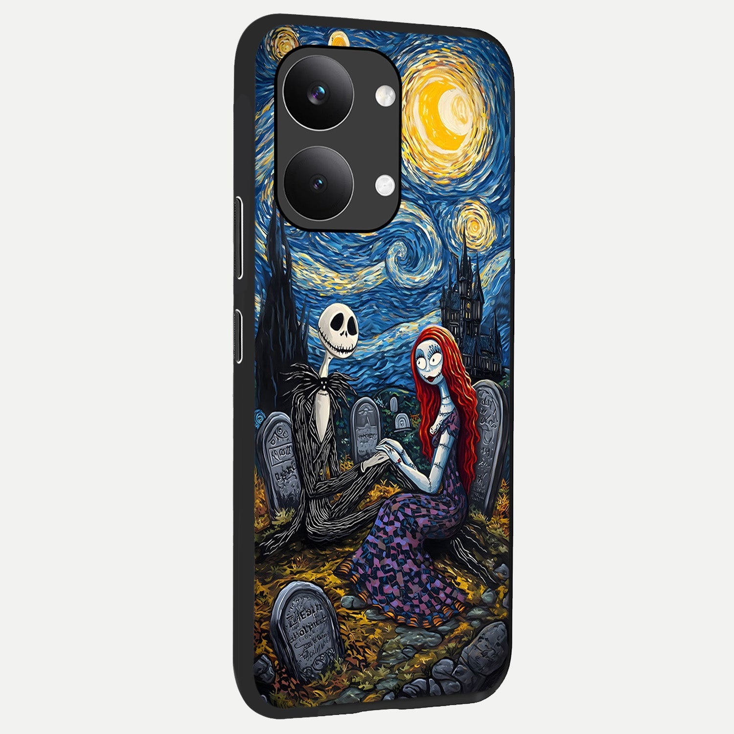  Eternal Night Love back cover For Poco X8 Pro Max slim fit glass case with vibrant aesthetic design