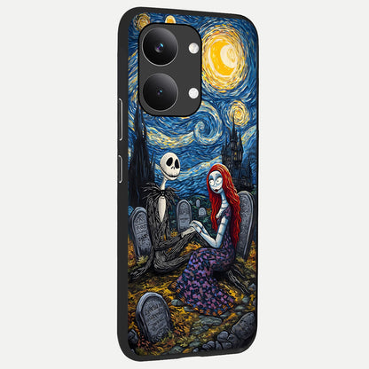  Eternal Night Love back cover For Poco X8 Pro Max slim fit glass case with vibrant aesthetic design