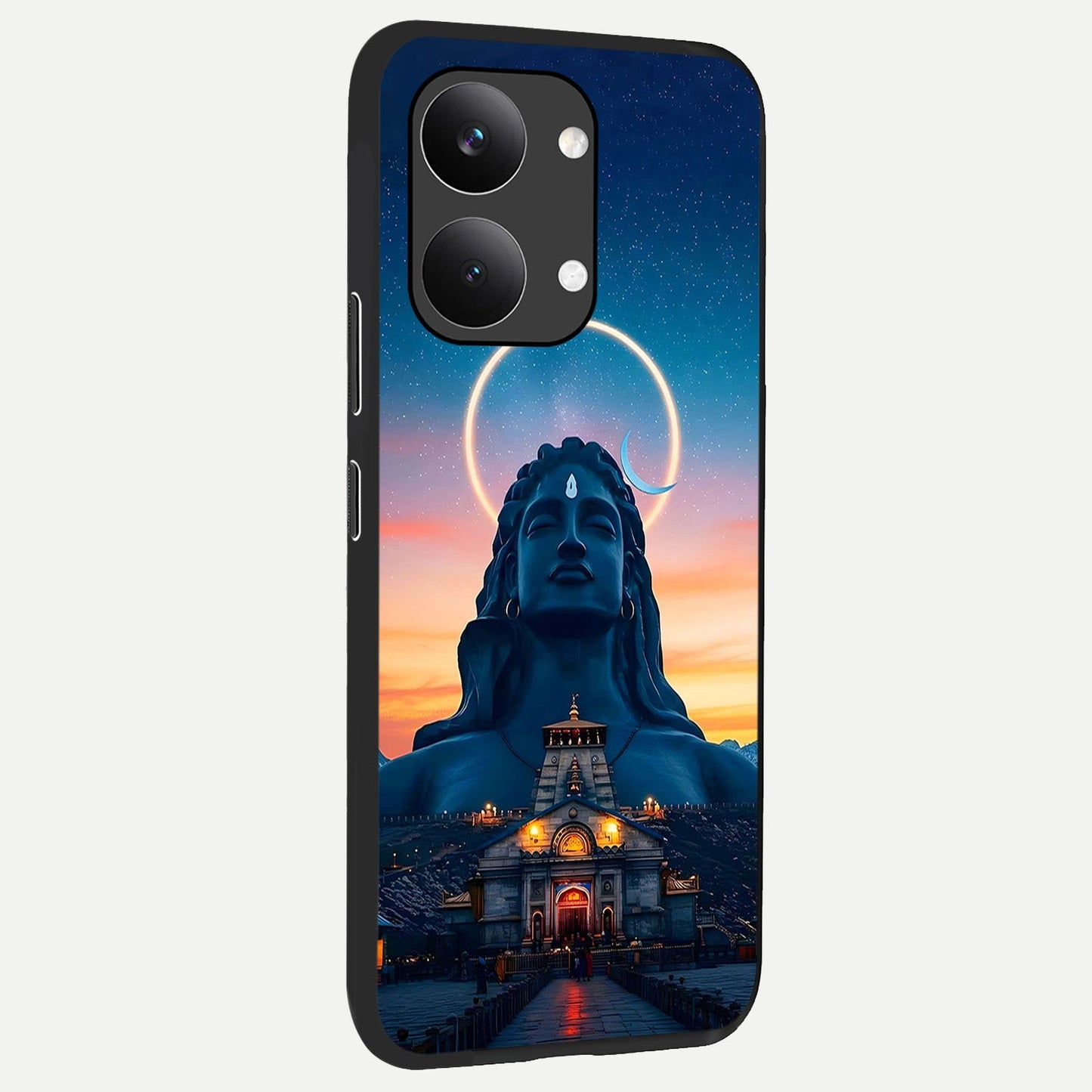  Eternal Shiva Aura back cover For Poco X8 Pro Max slim fit glass case with vibrant aesthetic design