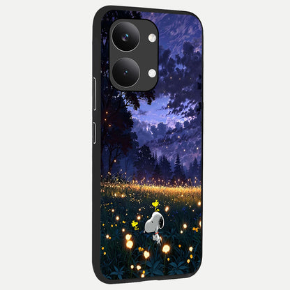  Firefly Meadow Magic back cover For Poco X8 Pro Max slim fit glass case with vibrant aesthetic design