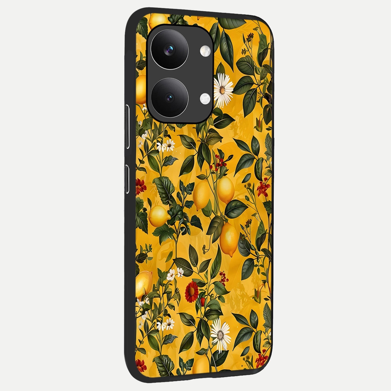  Golden Lemon Field back cover For Poco X8 Pro Max slim fit glass case with vibrant aesthetic design