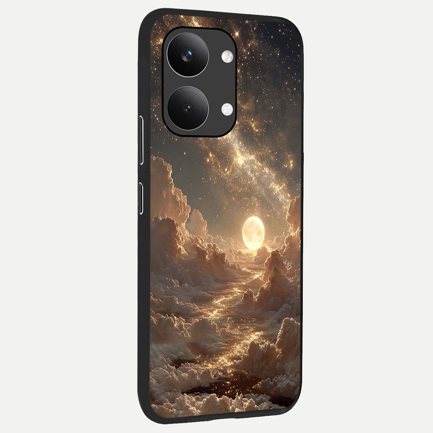  Golden Sky Dream back cover For Poco X8 Pro Max slim fit glass case with vibrant aesthetic design
