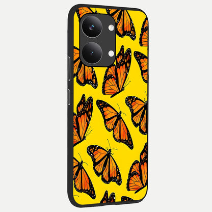  Golden Wing Flight back cover For Poco X8 Pro Max slim fit glass case with vibrant aesthetic design