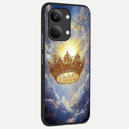  Heavenly Crown Light back cover For Poco X8 Pro Max slim fit glass case with vibrant aesthetic design