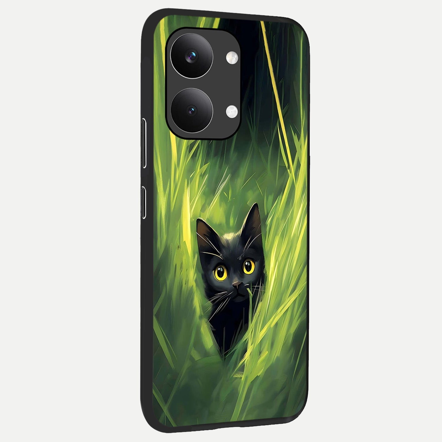  Hidden Cat Whisper back cover For Poco X8 Pro Max slim fit glass case with vibrant aesthetic design