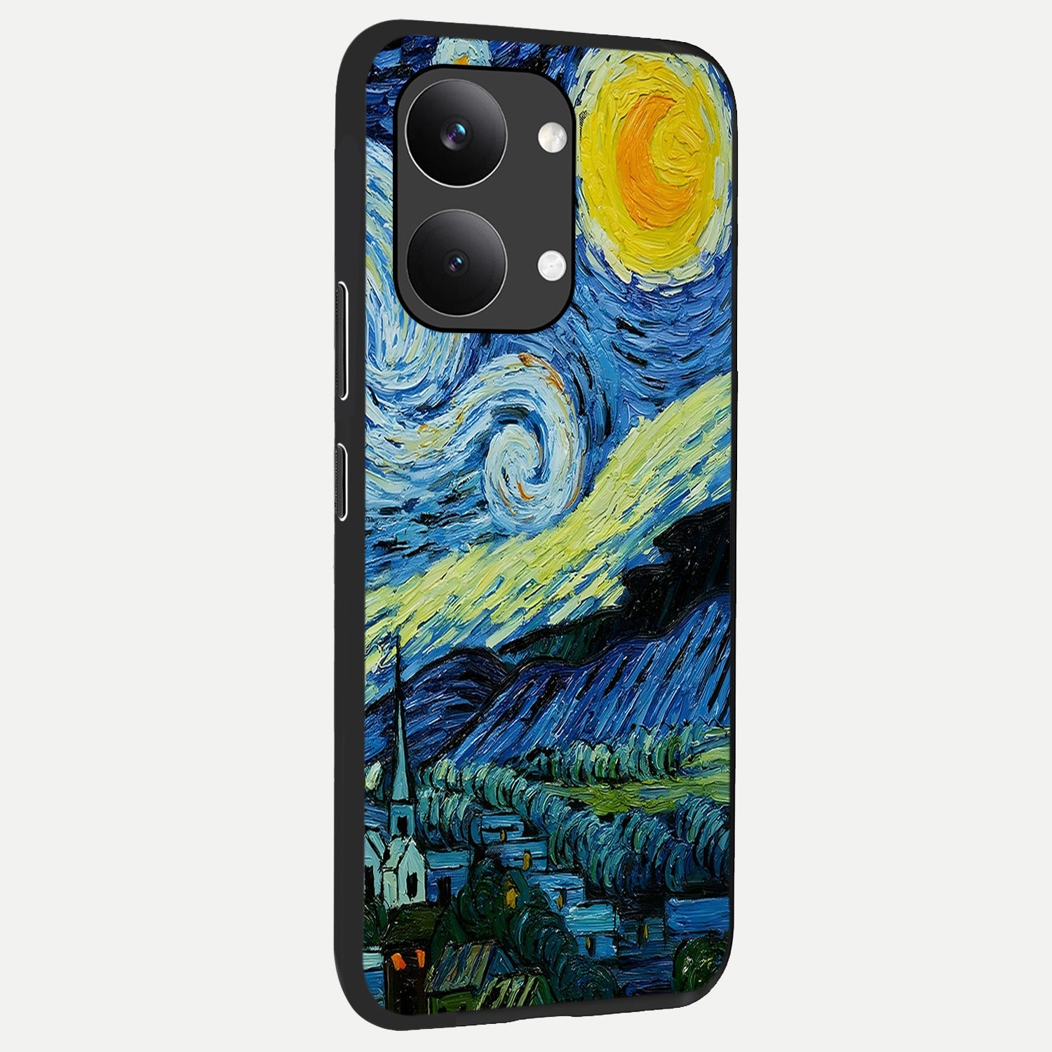  Inspired Van Gogh Art back cover For Poco X8 Pro Max slim fit glass case with vibrant aesthetic design