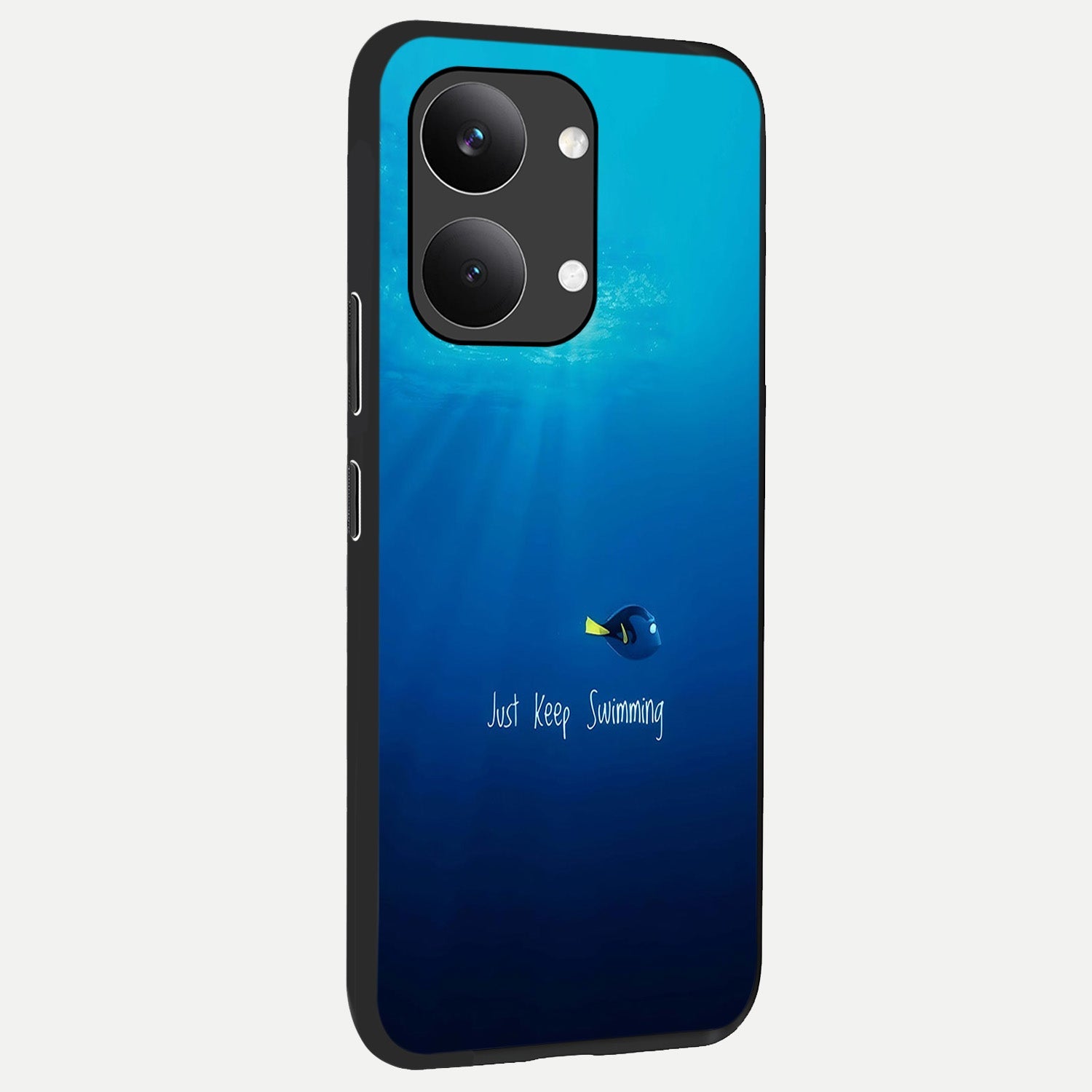  Just Keep Swimming back cover For Poco X8 Pro Max slim fit glass case with vibrant aesthetic design