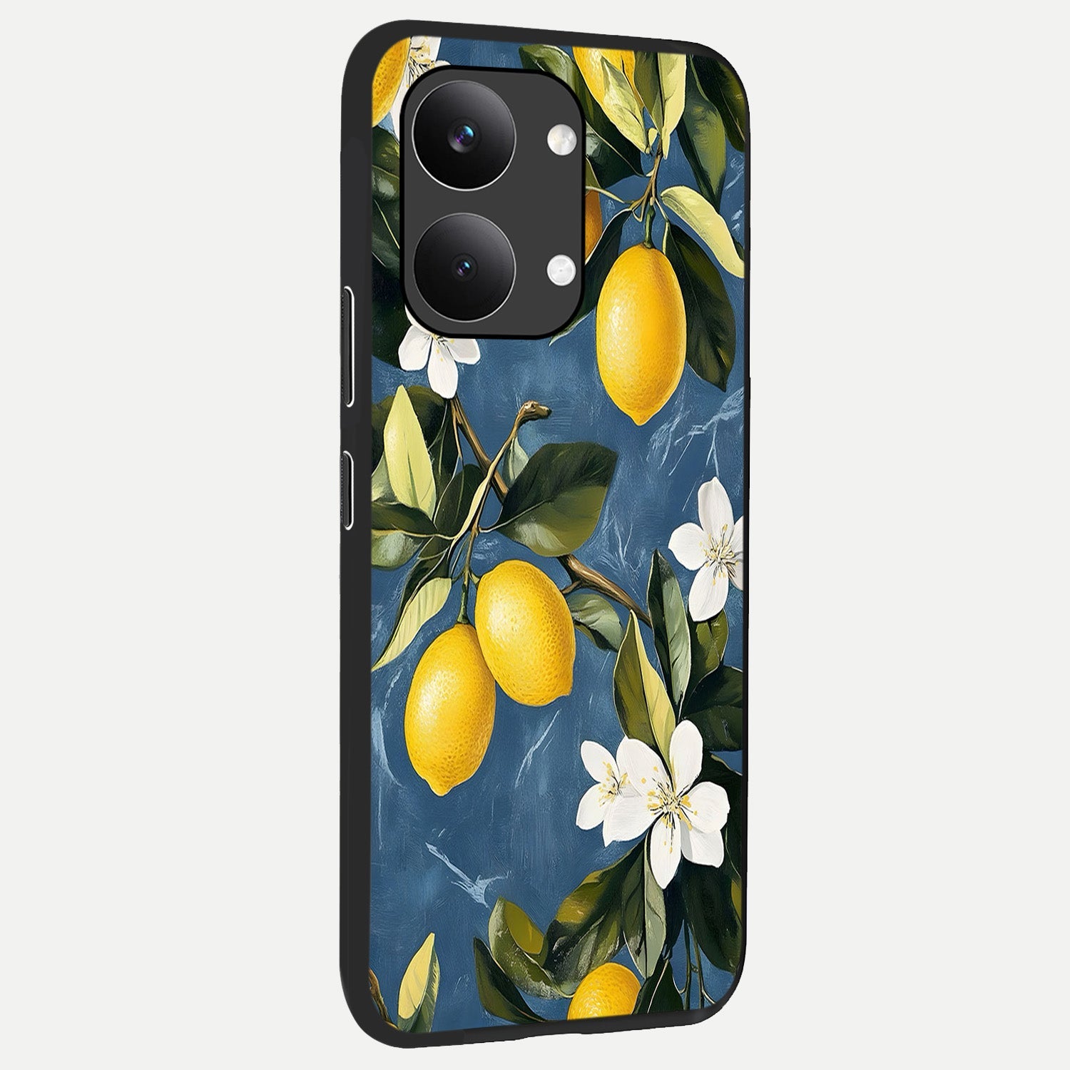 Lemon Dream Garden back cover For Poco X8 Pro Max slim fit glass case with vibrant aesthetic design