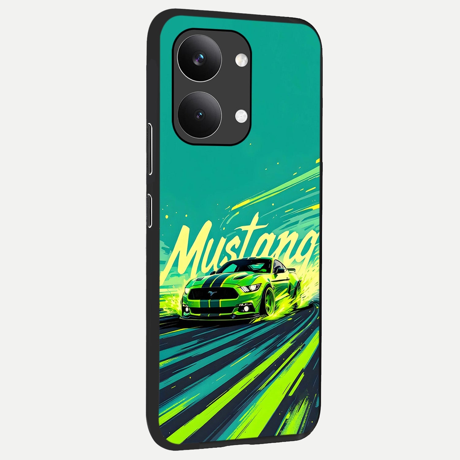  Mustang Bang back cover For Poco X8 Pro Max slim fit glass case with vibrant aesthetic design