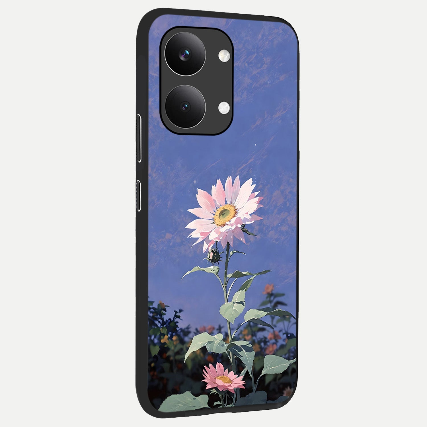  Pink Shells Outline back cover For Poco X8 Pro Max slim fit glass case with vibrant aesthetic design
