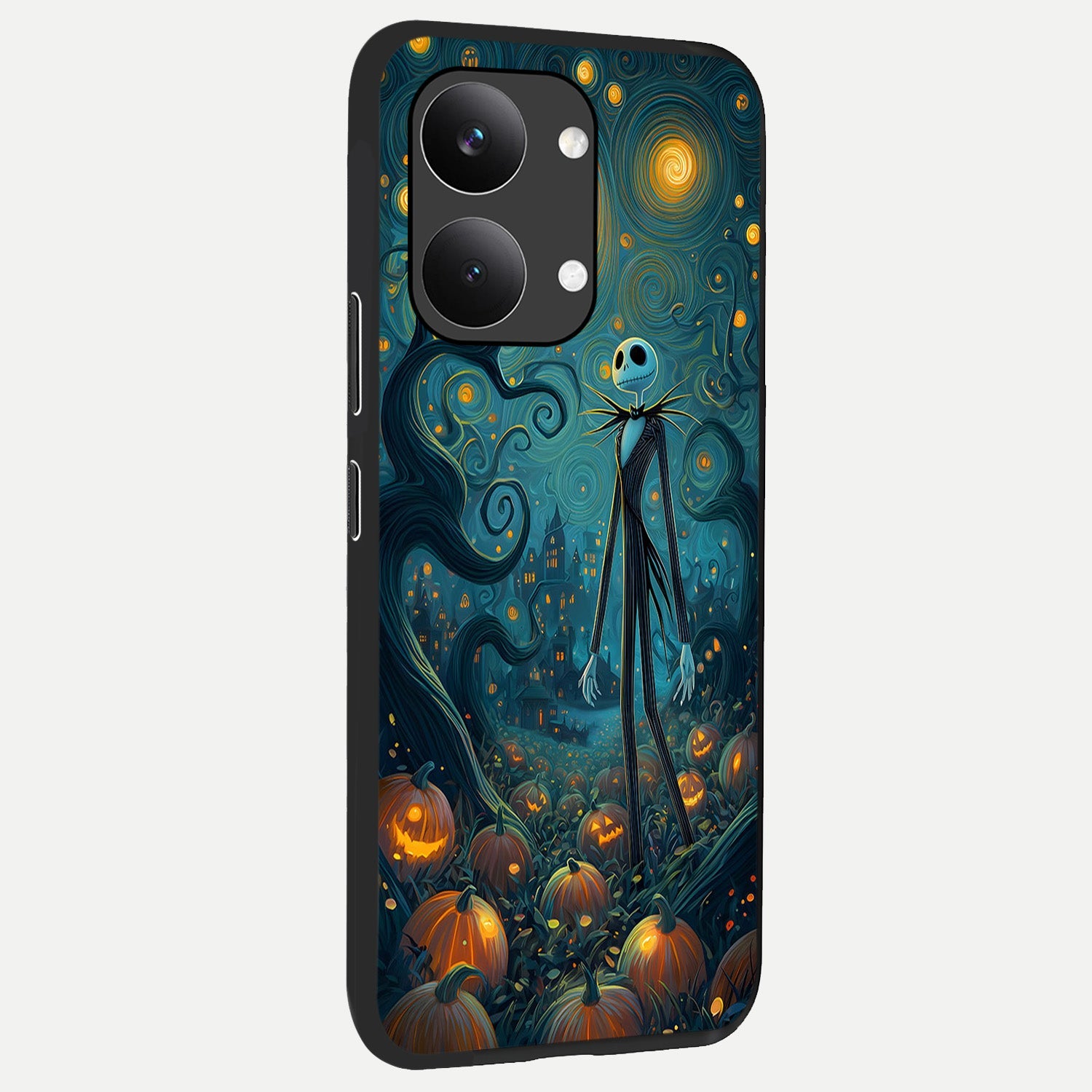  Pumpkin Moonlight Tale back cover For Poco X8 Pro Max slim fit glass case with vibrant aesthetic design