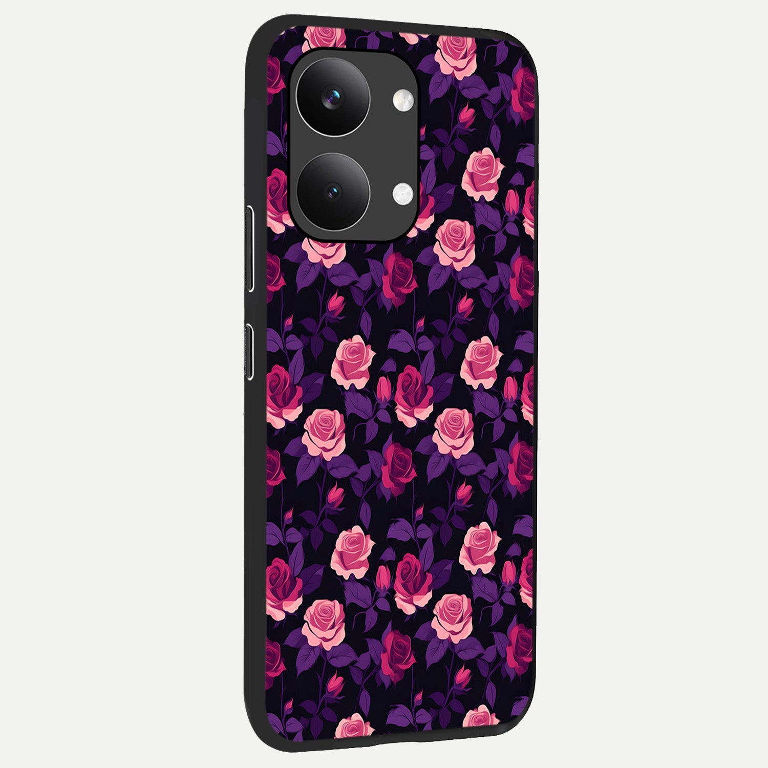  Rose Garden Twilight back cover For Poco X8 Pro Max slim fit glass case with vibrant aesthetic design