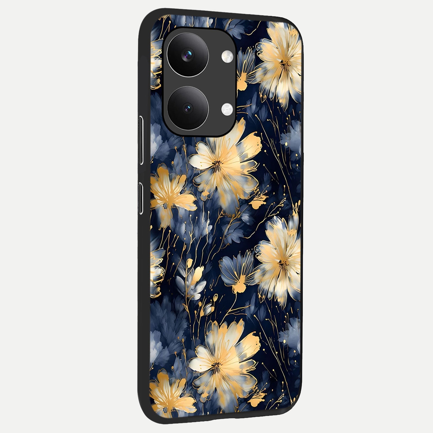  Royal Petal Dream back cover For Poco X8 Pro Max slim fit glass case with vibrant aesthetic design