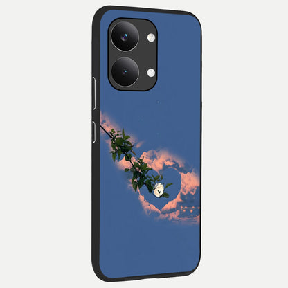  Sky Under Tree back cover For Poco X8 Pro Max slim fit glass case with vibrant aesthetic design