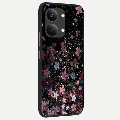  Starlit Flower Dreams back cover For Poco X8 Pro Max slim fit glass case with vibrant aesthetic design