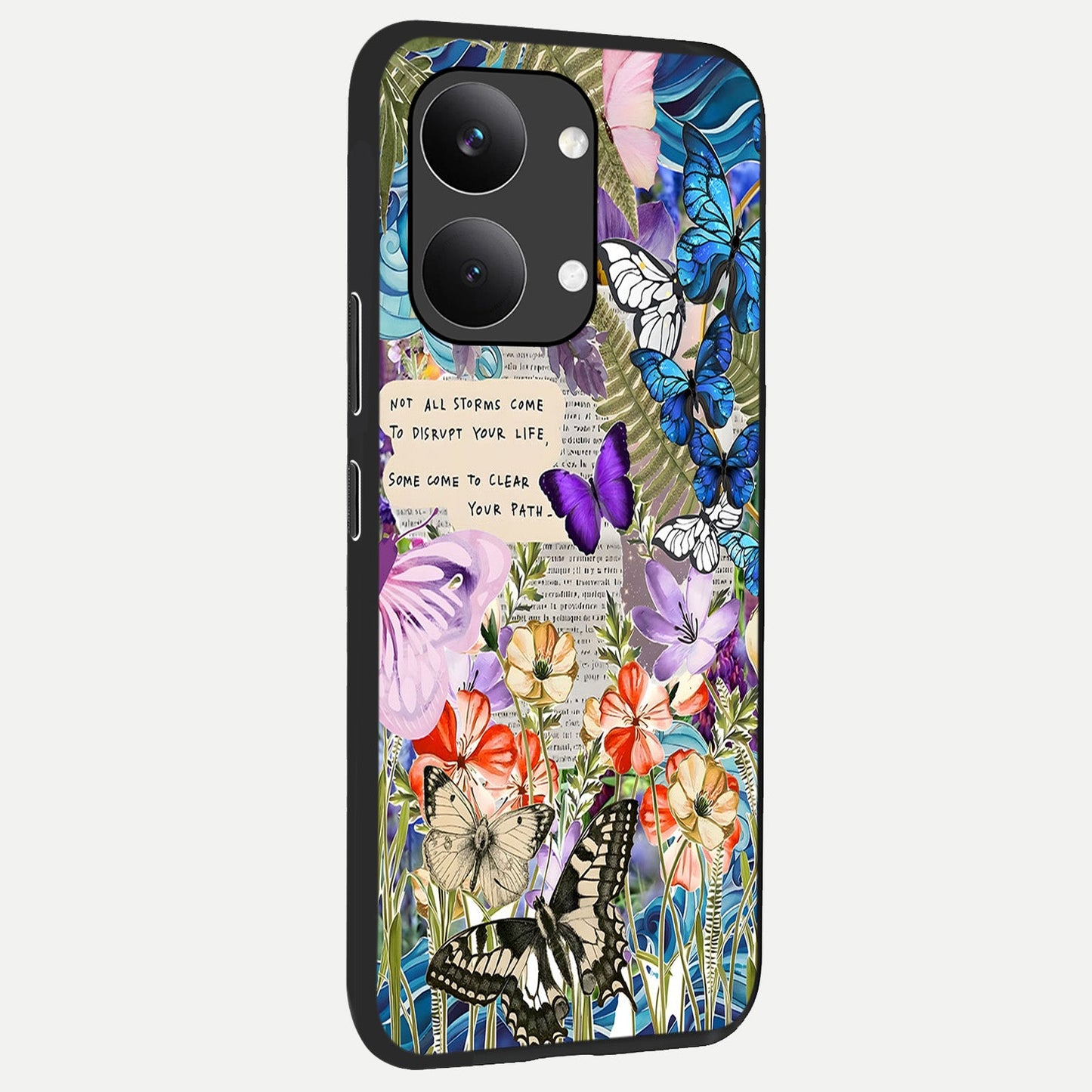  Storm Path Bloom back cover For Poco X8 Pro Max slim fit glass case with vibrant aesthetic design