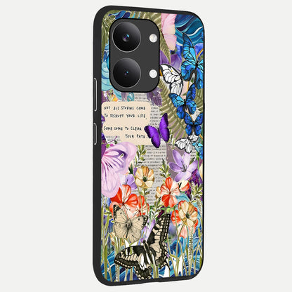  Storm Path Bloom back cover For Poco X8 Pro Max slim fit glass case with vibrant aesthetic design