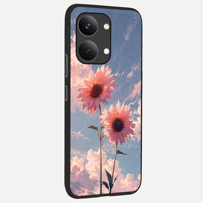  Sun Moon Balance back cover For Poco X8 Pro Max slim fit glass case with vibrant aesthetic design