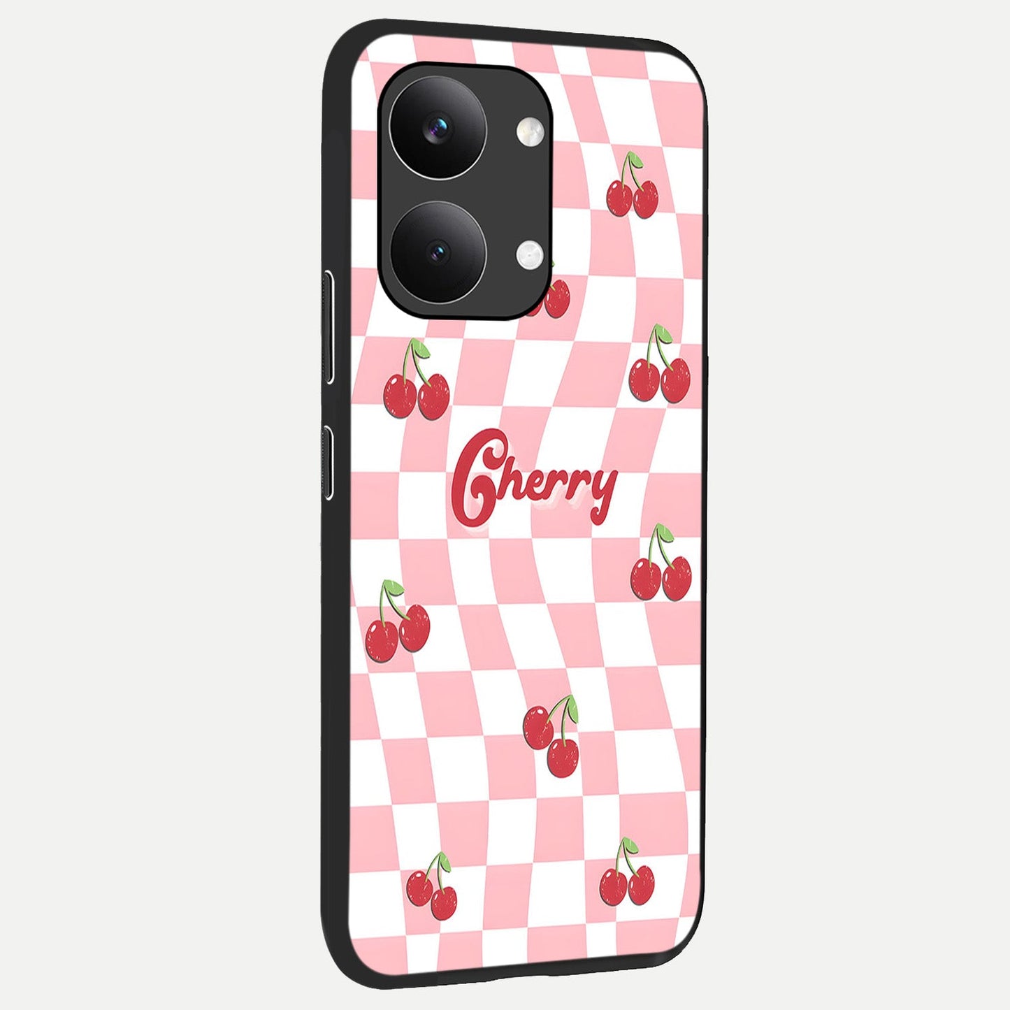  Sweet Cherry Vibes back cover For Poco X8 Pro Max slim fit glass case with vibrant aesthetic design