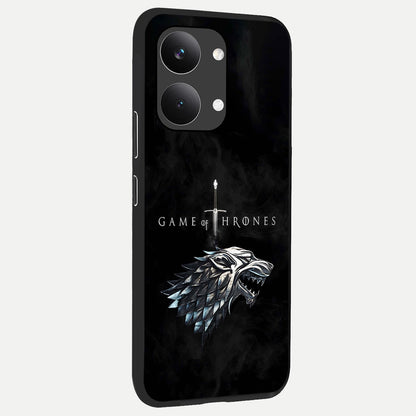  Throne Wolf Legacy back cover For Poco X8 Pro Max slim fit glass case with vibrant aesthetic design