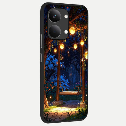  Twilight Garden Swing back cover For Poco X8 Pro Max slim fit glass case with vibrant aesthetic design