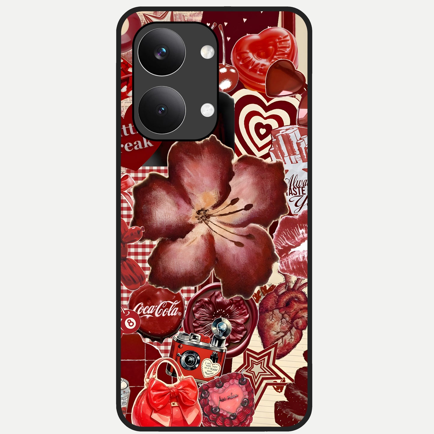  Aesthetic Little Freak Glass Case For Poco X8 Pro Max back cover – full design glossy printed glass finish