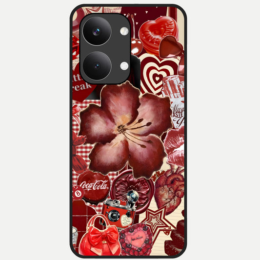  Aesthetic Little Freak Glass Case For Poco X8 Pro Max back cover – full design glossy printed glass finish