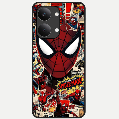  Aesthetic Wonder Spider Glass Case For Poco X8 Pro Max back cover – full design glossy printed glass finish