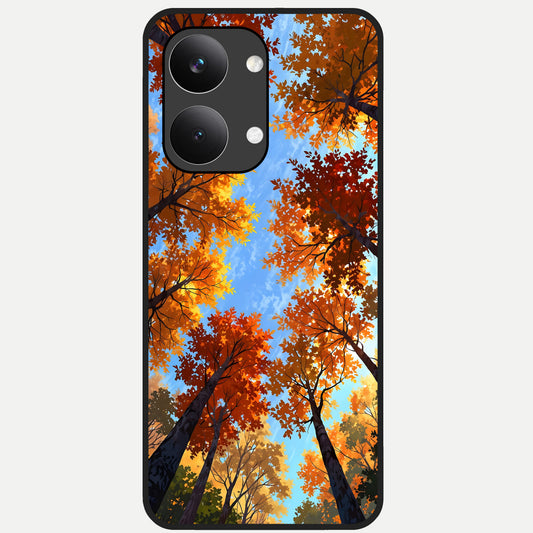  Autumn Sky Rise Glass Case For Poco X8 Pro Max back cover – full design glossy printed glass finish