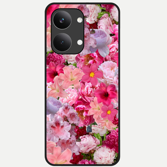  Bloom Crush Fantasy Glass Case For Poco X8 Pro Max back cover – full design glossy printed glass finish