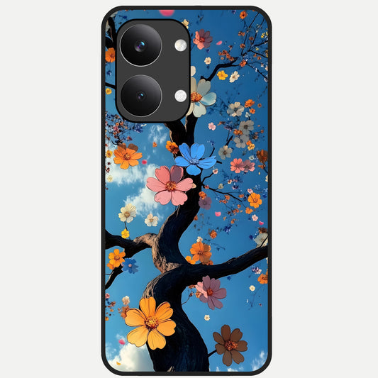  Blossom Dream Sky Glass Case For Poco X8 Pro Max back cover – full design glossy printed glass finish