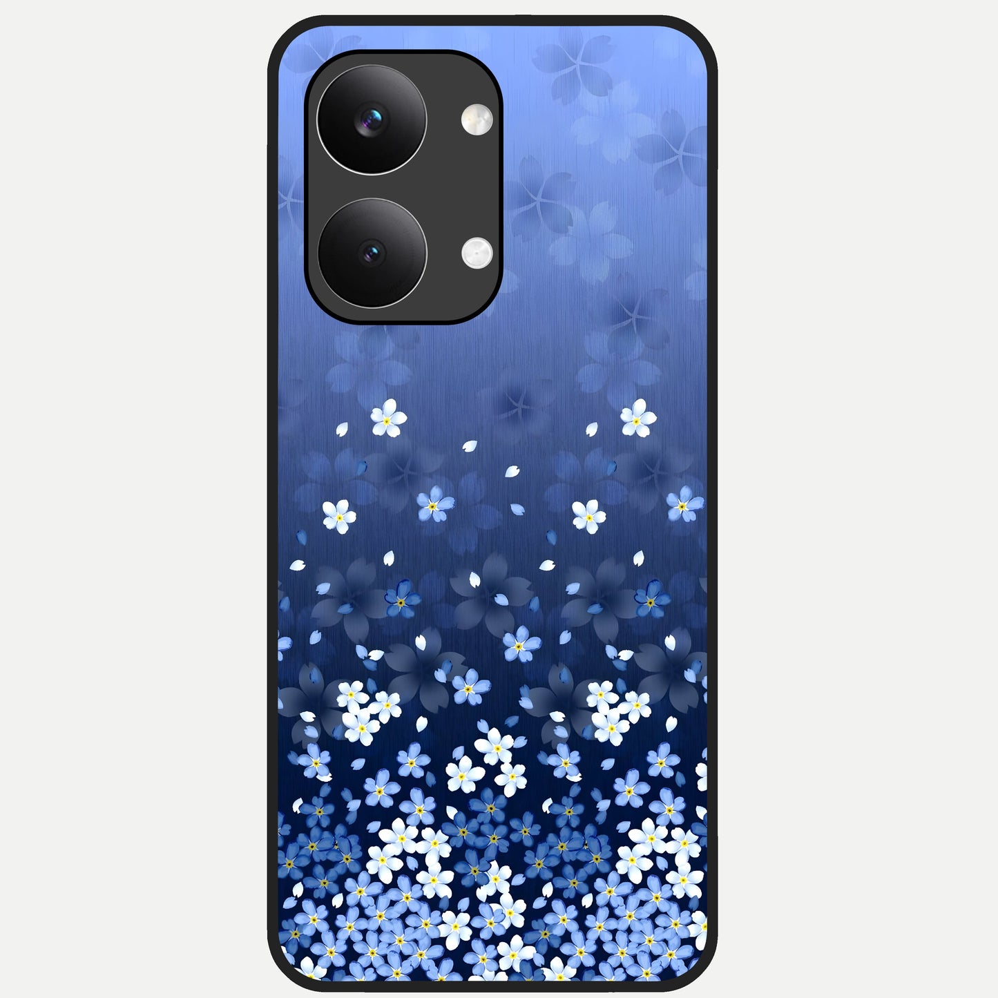  Blue Starry Glass Case For Poco X8 Pro Max back cover – full design glossy printed glass finish