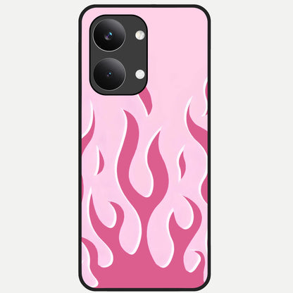  Blush Flame Energy Glass Case For Poco X8 Pro Max back cover – full design glossy printed glass finish