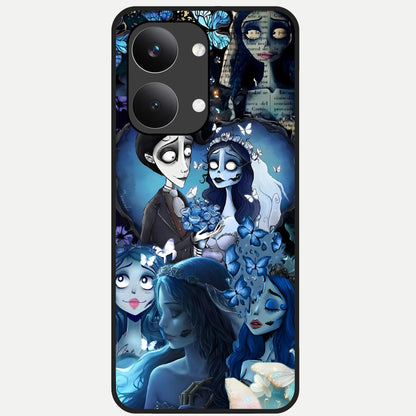  Butterfly Ghost Soul Glass Case For Poco X8 Pro Max back cover – full design glossy printed glass finish