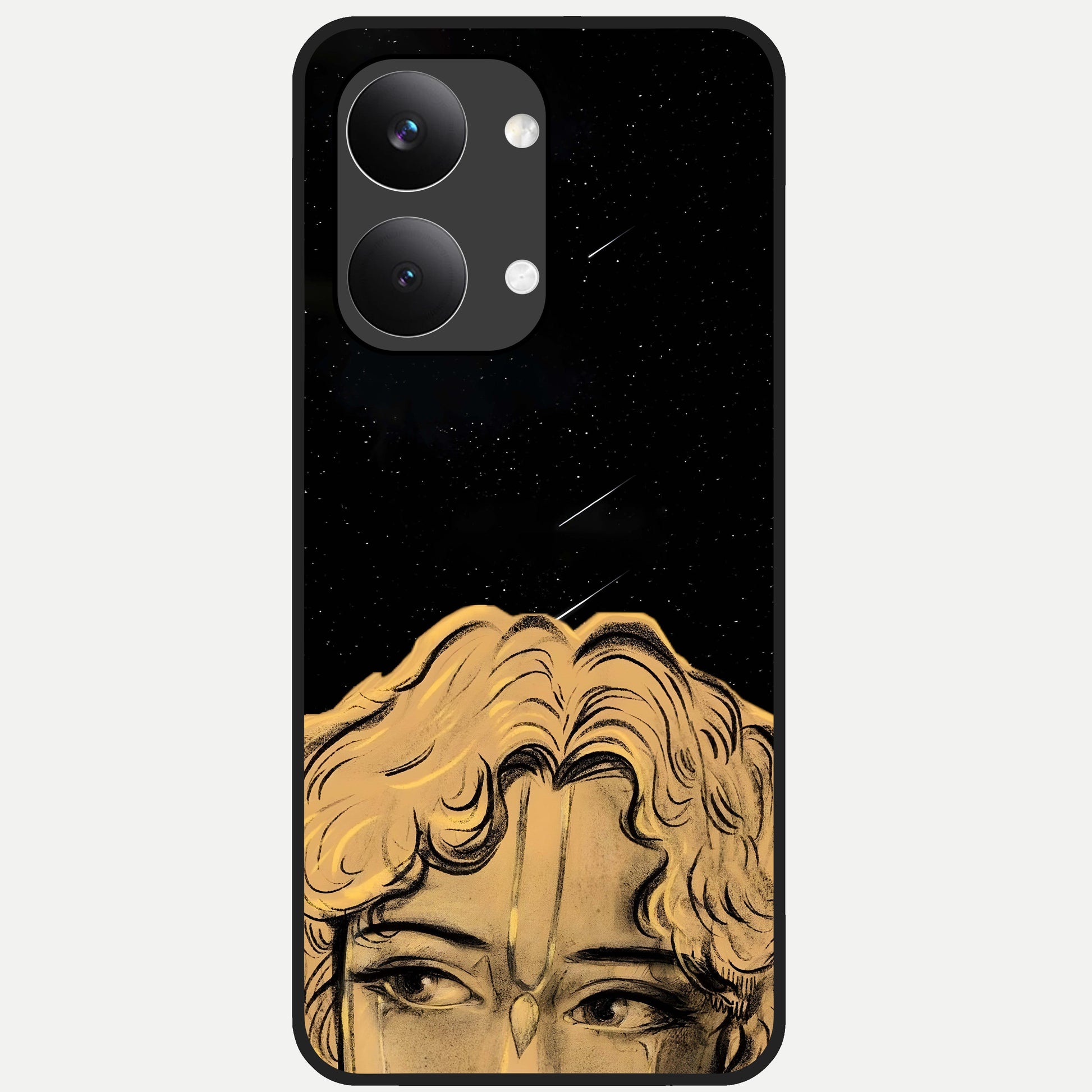  Celestial Gods Plan Glass Case For Poco X8 Pro Max back cover – full design glossy printed glass finish
